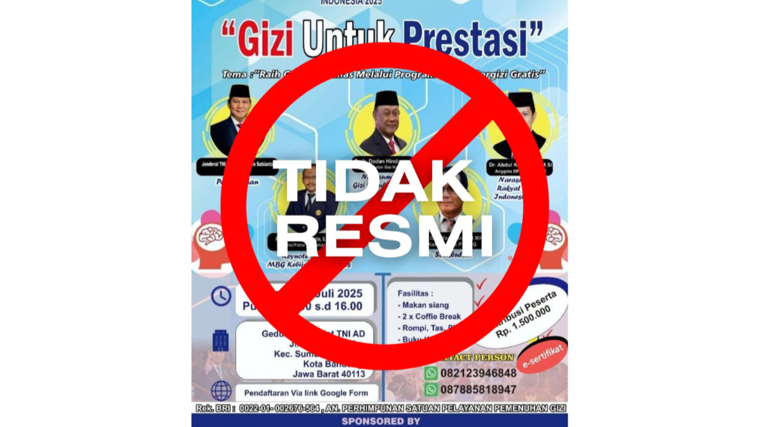 BGN Kabupaten Belitung Tegaskan Kegiatan Deklarasi dan Seminar PSPPG di Bandung Bukan Kegiatan Resmi